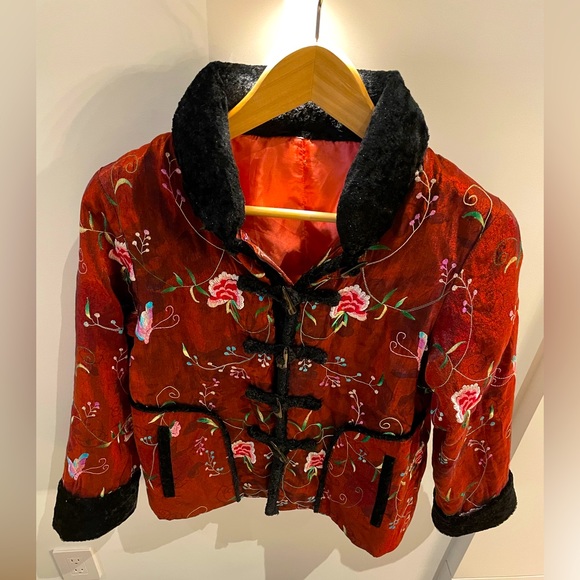 Red and Black vintage JACKET / BLAZER - Picture 2 of 7